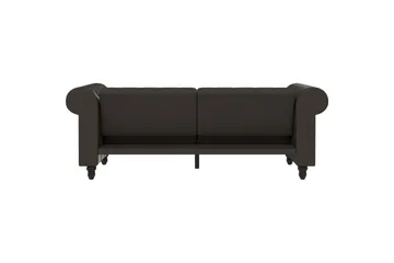 Sovesofa Felix 236x87x83 cm, Antrasitt, Mikrofiber/Tre/Metall - 236x87x83 cm, Antrasitt, Mikrofiber/Tre/Metall - Møbler - Sofaer - Sovesofaer - 3 seters sovesofa