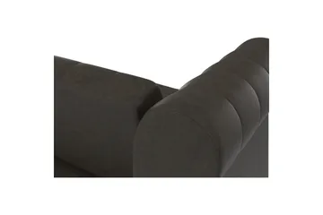 Sovesofa Felix 236x87x83 cm, Antrasitt, Mikrofiber/Tre/Metall - 236x87x83 cm, Antrasitt, Mikrofiber/Tre/Metall - Møbler - Sofaer - Sovesofaer - 3 seters sovesofa