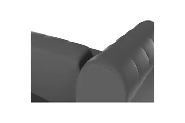 Sovesofa Felix 236x87x83 cm, Grå, PU/tre/metall - 236x87x83 cm, Grå, PU/tre/metall - Møbler - Sofaer - Sovesofaer - 3 seters sovesofa