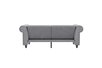 Sovesofa Felix 236x87x83 cm, Lys grå, Fløyel - 236x87x83 cm, Lys grå, Fløyel - Møbler - Sofaer - Sovesofaer - 3 seters sovesofa