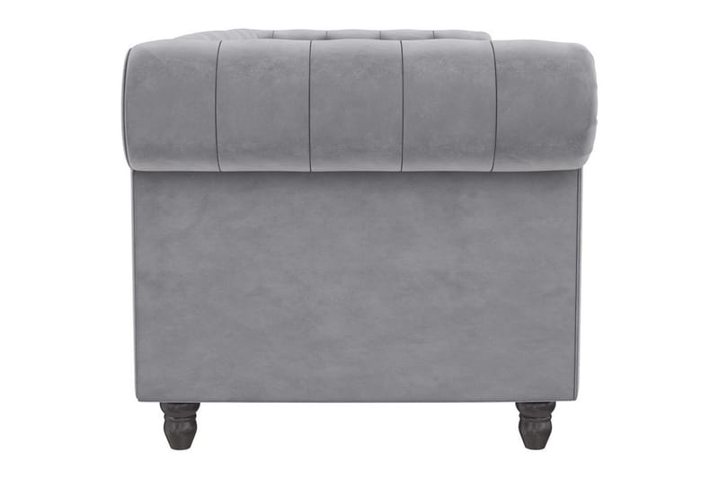 Sovesofa Felix 236x87x83 cm, Lys grå, Fløyel - 236x87x83 cm, Lys grå, Fløyel - Møbler - Sofaer - Sovesofaer - 3 seters sovesofa