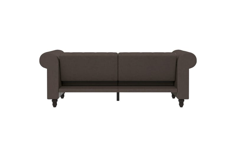 Sovesofa Felix 236x87x83 cm, Mørk brun, Mikrofiber/Tre/Metall - 236x87x83 cm, Mørk brun, Mikrofiber/Tre/Metall - Møbler - Sofaer - Sovesofaer - 3 seters sovesofa