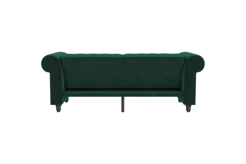 Sovesofa Felix 236x87x83 cm, Mørk grønn, Fløyel - 236x87x83 cm, Mørk grønn, Fløyel - Møbler - Sofaer - Sovesofaer - 3 seters sovesofa