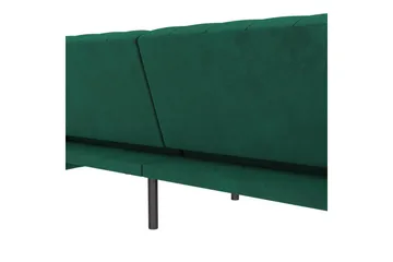 Sovesofa Felix 236x87x83 cm, Mørk grønn, Fløyel - 236x87x83 cm, Mørk grønn, Fløyel - Møbler - Sofaer - Sovesofaer - 3 seters sovesofa