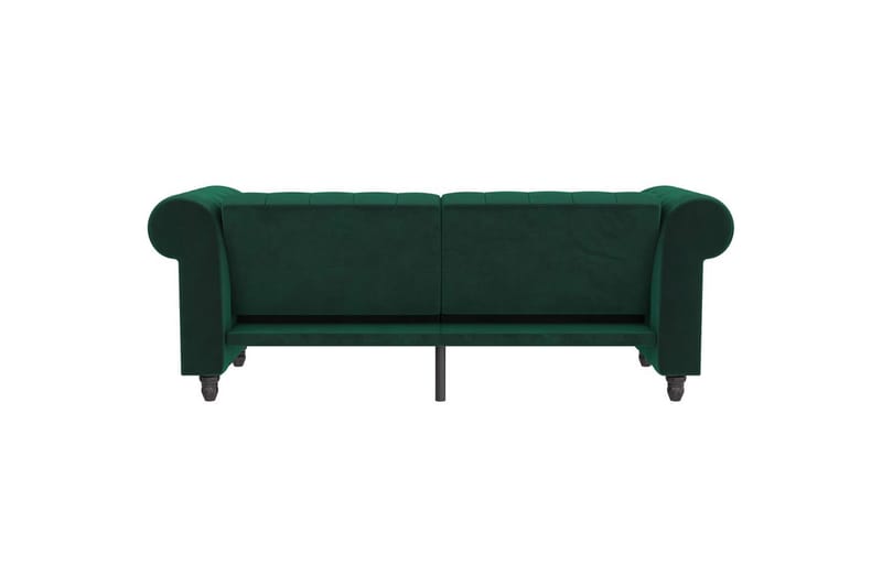 Sovesofa Felix 236x87x83 cm, Mørk grønn, Fløyel - 236x87x83 cm, Mørk grønn, Fløyel - Møbler - Sofaer - Sovesofaer - 3 seters sovesofa