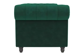 Sovesofa Felix 236x87x83 cm, Mørk grønn, Fløyel - 236x87x83 cm, Mørk grønn, Fløyel - Møbler - Sofaer - Sovesofaer - 3 seters sovesofa