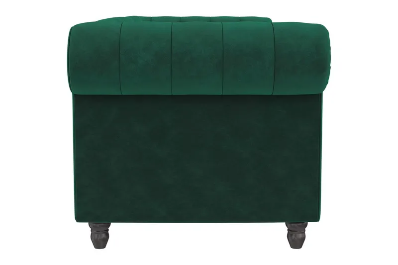 Sovesofa Felix 236x87x83 cm, Mørk grønn, Fløyel - 236x87x83 cm, Mørk grønn, Fløyel - Møbler - Sofaer - Sovesofaer - 3 seters sovesofa