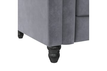 Sovesofa Felix 241x154x83 cm, Antrasitt, Fløyel - 241x154x83 cm, Antrasitt, Fløyel - Møbler - Sofaer - Sovesofaer - Sovesofa divan