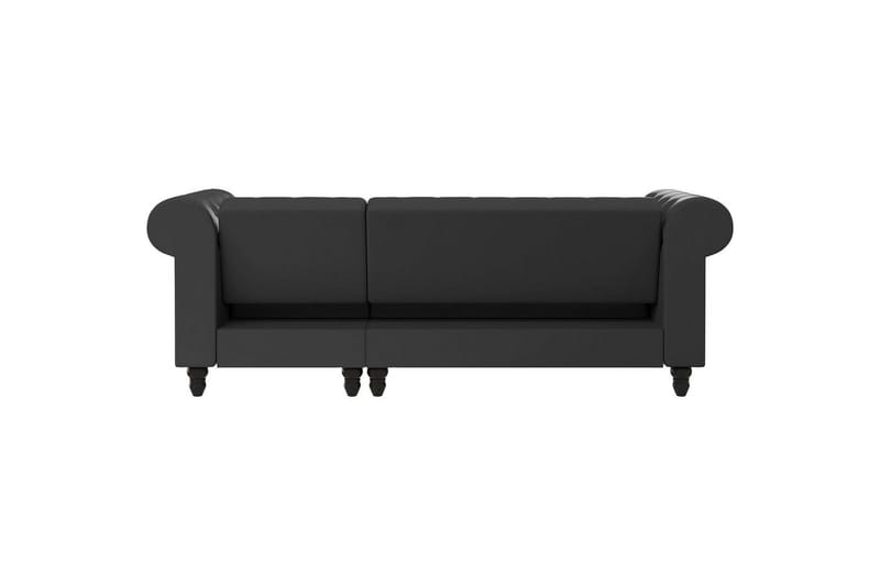 Sovesofa Felix 241x154x83 cm, Grå, PU/tre/metall - 241x154x83 cm, Grå, PU/tre/metall - Møbler - Sofaer - Sovesofaer - Sovesofa divan