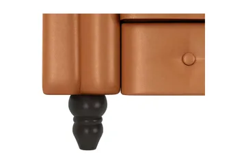 Sovesofa Felix 241x154x83 cm, Kognac, PU/tre/metall - 241x154x83 cm, Kognac, PU/tre/metall - Møbler - Sofaer - Sovesofaer - Sovesofa divan