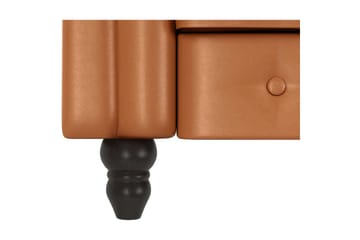 Sovesofa Felix 241x154x83 cm, Kognac, PU/tre/metall - 241x154x83 cm, Kognac, PU/tre/metall - Møbler - Sofaer - Sovesofaer - Sovesofa divan