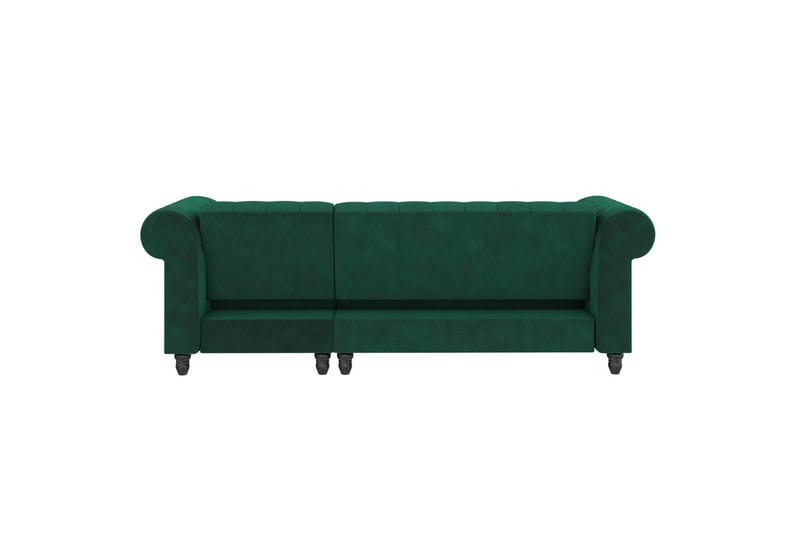 Sovesofa Felix 241x154x83 cm, Mørk grønn, Fløyel - 241x154x83 cm, Mørk grønn, Fløyel - Møbler - Sofaer - Sovesofaer - Sovesofa divan