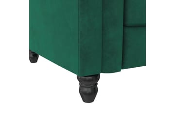 Sovesofa Felix 241x154x83 cm, Mørk grønn, Fløyel - 241x154x83 cm, Mørk grønn, Fløyel - Møbler - Sofaer - Sovesofaer - Sovesofa divan
