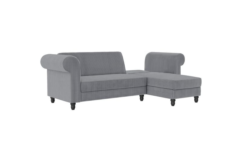 Sovesofa Felix II 241x154x83 cm, Grå - 241x154x83 cm, Grå - Møbler - Sofaer - Sovesofaer - Sovesofa divan