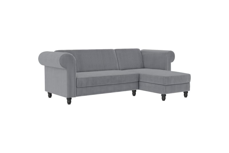 Sovesofa Felix II 241x154x83 cm, Grå - 241x154x83 cm, Grå - Møbler - Sofaer - Sovesofaer - Sovesofa divan