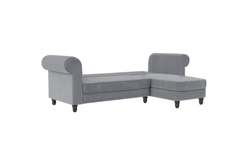 Sovesofa Felix II 241x154x83 cm, Grå - 241x154x83 cm, Grå - Møbler - Sofaer - Sovesofaer - Sovesofa divan