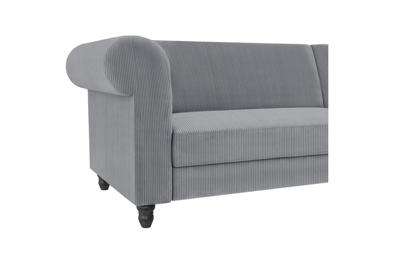 Sovesofa Felix II 241x154x83 cm, Grå - 241x154x83 cm, Grå - M øbler - Sofaer - Sovesofaer - Sovesofa divan