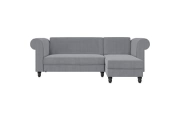 Sovesofa Felix II 241x154x83 cm, Grå - 241x154x83 cm, Grå - Møbler - Sofaer - Sovesofaer - Sovesofa divan