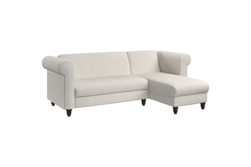 Sovesofa Felix II 241x154x83 cm, Krem - 241x154x83 cm, Krem - Møbler - Sofaer - Sovesofaer - Sovesofa divan