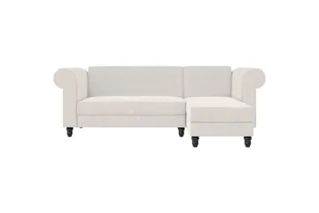 Sovesofa Felix II 241x154x83 cm, Krem - 241x154x83 cm, Krem - Møbler - Sofaer - Sovesofaer - Sovesofa divan