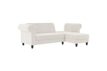 Sovesofa Felix II 241x154x83 cm, Krem - 241x154x83 cm, Krem - Møbler - Sofaer - Sovesofaer - Sovesofa divan