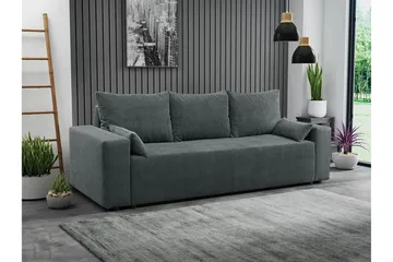 Sovesofa - Grå - Møbler - Sofaer - Sovesofaer - Langsgående sovesofa