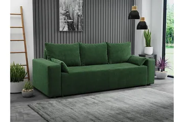 Sovesofa - Grønn - Møbler - Sofaer - Sovesofaer - Langsgående sovesofa