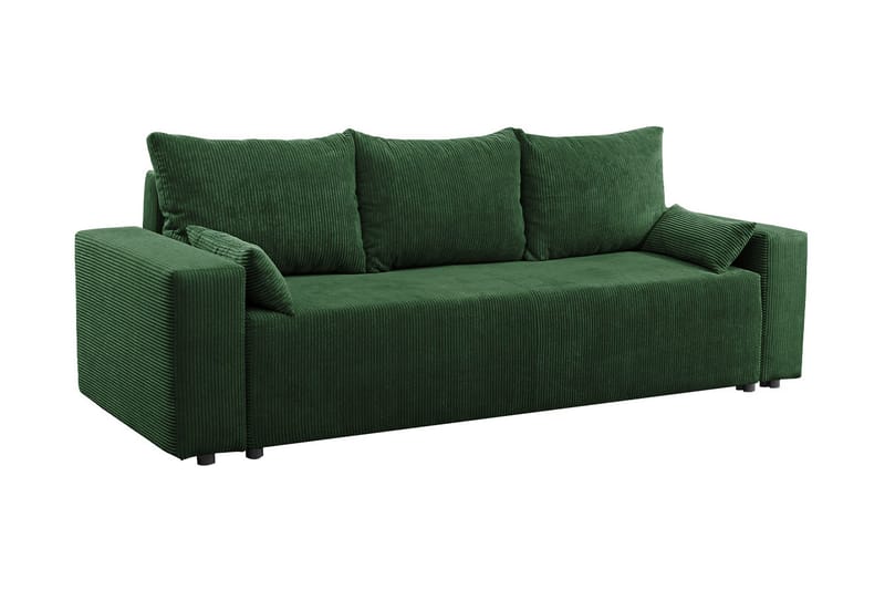 Sovesofa - Grønn - Møbler - Sofaer - Sovesofaer - Langsgående sovesofa