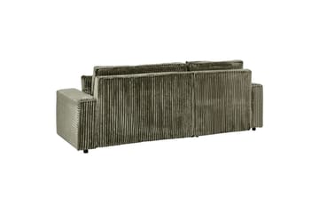 Sovesofa høyrevendt Abacka - Grønn, svart - Møbler - Sofaer - Sovesofaer - Langsgående sovesofa