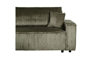 Sovesofa høyrevendt Abacka - Grønn, svart - Møbler - Sofaer - Sovesofaer - Langsgående sovesofa