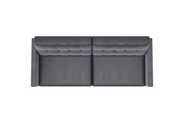 Sovesofa Hartford 203x83x82 cm, Antrasitt, Fløyel - 203x83x82 cm, Antrasitt, Fløyel - Møbler - Sofaer - Sovesofaer - 3 seters sovesofa