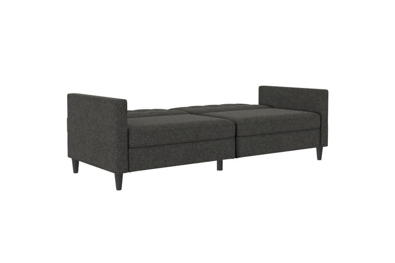 Sovesofa Hartford 203x83x82 cm, Antrasitt, Linstoffutseende (100 % polyester) - 203x83x82 cm, Antrasitt, Linstoffutseende (100 % polyester) - Møbler - Sofaer - Sovesofaer - 3 seters sovesofa