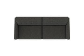 Sovesofa Hartford 203x83x82 cm, Antrasitt, Linstoffutseende (100 % polyester) - 203x83x82 cm, Antrasitt, Linstoffutseende (100 % polyester) - Møbler - Sofaer - Sovesofaer - 3 seters sovesofa