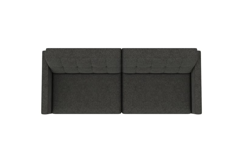 Sovesofa Hartford 203x83x82 cm, Antrasitt, Linstoffutseende (100 % polyester) - 203x83x82 cm, Antrasitt, Linstoffutseende (100 % polyester) - Møbler - Sofaer - Sovesofaer - 3 seters sovesofa