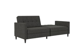 Sovesofa Hartford 203x83x82 cm, Antrasitt, Linstoffutseende (100 % polyester) - 203x83x82 cm, Antrasitt, Linstoffutseende (100 % polyester) - Møbler - Sofaer - Sovesofaer - 3 seters sovesofa