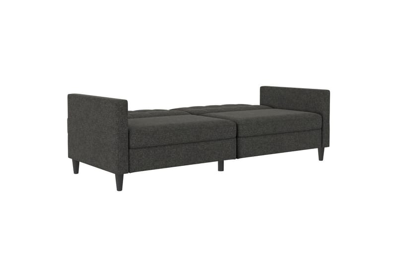 Sovesofa Hartford 203x83x82 cm, Antrasitt, Linstoffutseende (100 % polyester) - 203x83x82 cm, Antrasitt, Linstoffutseende (100 % polyester) - Møbler - Sofaer - Sovesofaer - 3 seters sovesofa