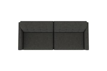 Sovesofa Hartford 203x83x82 cm, Antrasitt, Linstoffutseende (100 % polyester) - 203x83x82 cm, Antrasitt, Linstoffutseende (100 % polyester) - Møbler - Sofaer - Sovesofaer - 3 seters sovesofa