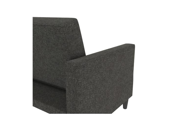 Sovesofa Hartford 203x83x82 cm, Antrasitt, Linstoffutseende (100 % polyester) - 203x83x82 cm, Antrasitt, Linstoffutseende (100 % polyester) - Møbler - Sofaer - Sovesofaer - 3 seters sovesofa