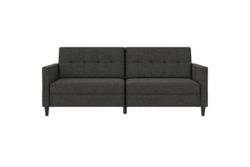 Sovesofa Hartford 203x83x82 cm, Antrasitt, Linstoffutseende (100 % polyester) - 203x83x82 cm, Antrasitt, Linstoffutseende (100 % polyester) - Møbler - Sofaer - Sovesofaer - 3 seters sovesofa