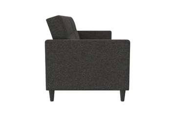 Sovesofa Hartford 203x83x82 cm, Antrasitt, Linstoffutseende (100 % polyester) - 203x83x82 cm, Antrasitt, Linstoffutseende (100 % polyester) - Møbler - Sofaer - Sovesofaer - 3 seters sovesofa