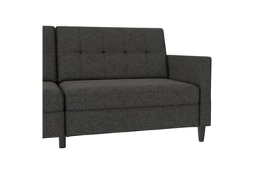 Sovesofa Hartford 203x83x82 cm, Antrasitt, Linstoffutseende (100 % polyester) - 203x83x82 cm, Antrasitt, Linstoffutseende (100 % polyester) - Møbler - Sofaer - Sovesofaer - 3 seters sovesofa
