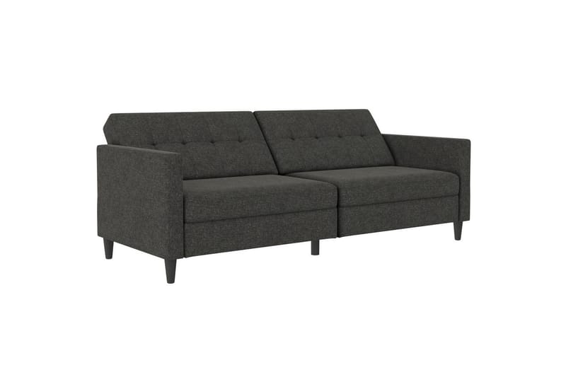 Sovesofa Hartford 203x83x82 cm, Antrasitt, Linstoffutseende (100 % polyester) - 203x83x82 cm, Antrasitt, Linstoffutseende (100 % polyester) - Møbler - Sofaer - Sovesofaer - 3 seters sovesofa