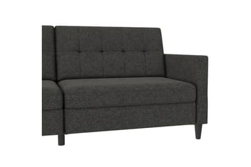 Sovesofa Hartford 203x83x82 cm, Antrasitt, Linstoffutseende (100 % polyester) - 203x83x82 cm, Antrasitt, Linstoffutseende (100 % polyester) - Møbler - Sofaer - Sovesofaer - 3 seters sovesofa