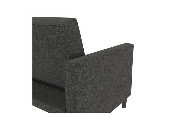 Sovesofa Hartford 203x83x82 cm, Antrasitt, Linstoffutseende (100 % polyester) - 203x83x82 cm, Antrasitt, Linstoffutseende (100 % polyester) - Møbler - Sofaer - Sovesofaer - 3 seters sovesofa