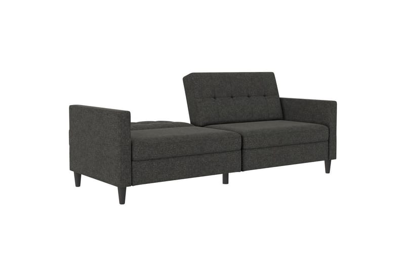 Sovesofa Hartford 203x83x82 cm, Antrasitt, Linstoffutseende (100 % polyester) - 203x83x82 cm, Antrasitt, Linstoffutseende (100 % polyester) - Møbler - Sofaer - Sovesofaer - 3 seters sovesofa