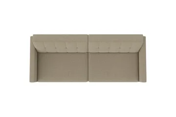 Sovesofa Hartford 203x83x82 cm, Cappucino, Linstoffutseende (100 % polyester) - 203x83x82 cm, Cappucino, Linstoffutseende (100 % polyester) - Møbler - Sofaer - Sovesofaer - 3 seters sovesofa