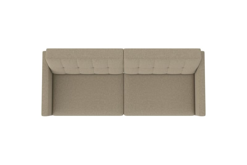 Sovesofa Hartford 203x83x82 cm, Cappucino, Linstoffutseende (100 % polyester) - 203x83x82 cm, Cappucino, Linstoffutseende (100 % polyester) - Møbler - Sofaer - Sovesofaer - 3 seters sovesofa