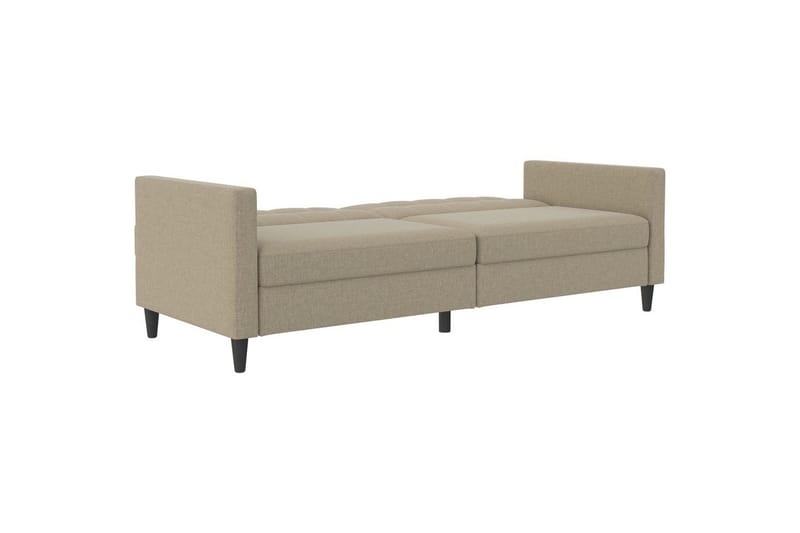 Sovesofa Hartford 203x83x82 cm, Cappucino, Linstoffutseende (100 % polyester) - 203x83x82 cm, Cappucino, Linstoffutseende (100 % polyester) - Møbler - Sofaer - Sovesofaer - 3 seters sovesofa