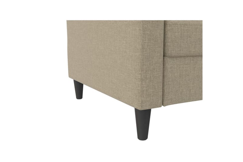 Sovesofa Hartford 203x83x82 cm, Cappucino, Linstoffutseende (100 % polyester) - 203x83x82 cm, Cappucino, Linstoffutseende (100 % polyester) - Møbler - Sofaer - Sovesofaer - 3 seters sovesofa