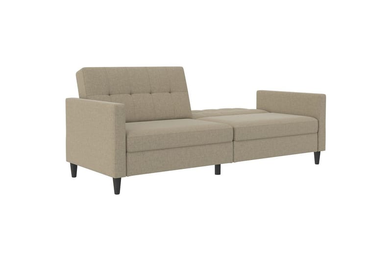 Sovesofa Hartford 203x83x82 cm, Cappucino, Linstoffutseende (100 % polyester) - 203x83x82 cm, Cappucino, Linstoffutseende (100 % polyester) - Møbler - Sofaer - Sovesofaer - 3 seters sovesofa